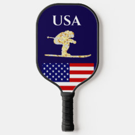Skifahrer Pickleball Schläger