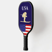 Skifahrer Pickleball Schläger (Links)