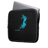 Skifahrer, Ski, Japanisch Laptopschutzhülle (Vorderseite Links)