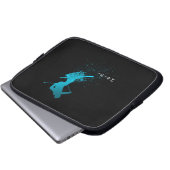 Skifahrer, Ski, Japanisch Laptopschutzhülle (Vorne Knopf)