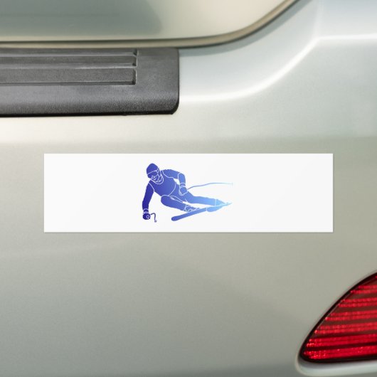 Skifahrer skier autoaufkleber (Auf Auto)