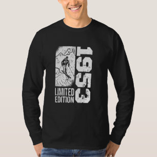 Skifahrer Skier Vintag geboren 1953 Geburtstag Ski T-Shirt