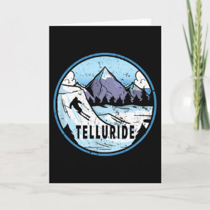 Skifahrer Skifahren Berge Ski Telluride Colorado Karte