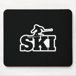 Skifahrer Skifahren Urlaub Liebhaber Wintersport Mousepad