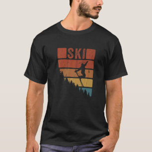 Skifahrer Skifahren Vintage Wintersport Skifahren T-Shirt