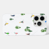 Skifahrer Skifahren Winterbaume Case-Mate iPhone Hülle (Rückseite (Horizontal))