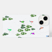 Skifahrer Skifahren Winterbaume Case-Mate iPhone Hülle (Rückseite (Horizontal))