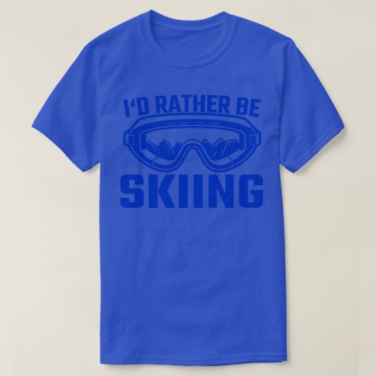 Skifahrer-Skipass, sondern Skifahrer-Goggles1 T-Shirt (Design vorne)