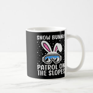 Skifahrer Snow Bunny Patrol auf den Pisten Sicherh Kaffeetasse