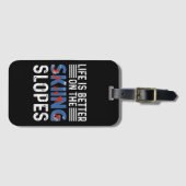 Skifahrer, Snowboarder Gepäckanhänger (Vorderseite (Horizontal))