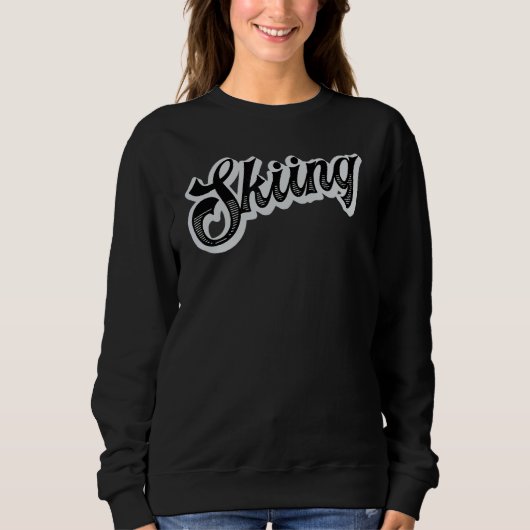 Skifahrer Sweatshirt (Vorderseite)