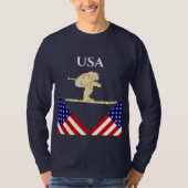 Skifahrer T-Shirt (Vorderseite)