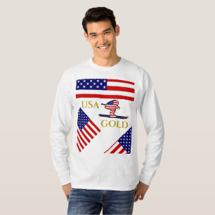 Skifahrer T-Shirt