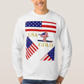 Skifahrer T-Shirt (Vorderseite)