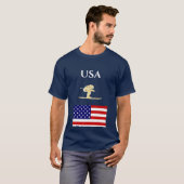 Skifahrer T-Shirt (Vorne ganz)