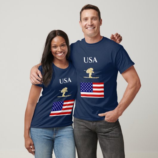 Skifahrer T-Shirt (Unisex)