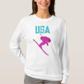Skifahrer T-Shirt (Vorderseite)