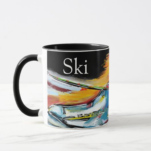 Skifahrer Tasse (Links)