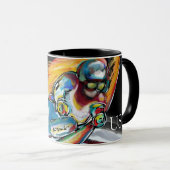 Skifahrer Tasse (VorderseiteRechts)
