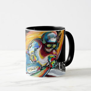 Skifahrer Tasse