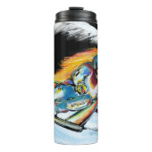 Skifahrer Thermosbecher (Vorderseite)