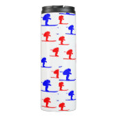 Skifahrer Thermosbecher (Rückseite)