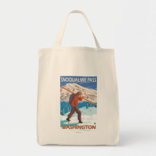 Skifahrer-tragende Schnee-Skis - Snoqualmie Tragetasche