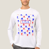 Skifahrer Tri-Blend Shirt (Vorderseite)