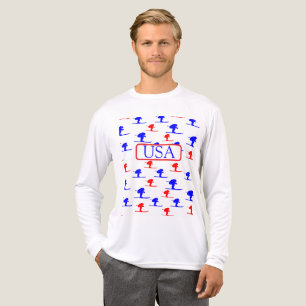 Skifahrer Tri-Blend Shirt