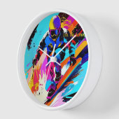 Skifahrer Uhr (Winkel)