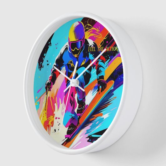 Skifahrer Uhr (Winkel)