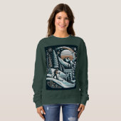 Skifahrer und Winter Sweatshirt (Vorne ganz)