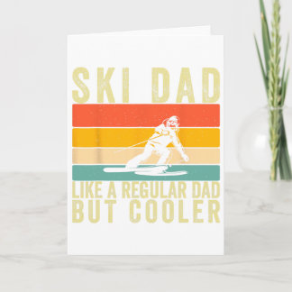 Skifahrer Vater Skifahren Design Vatertag Für Ski Karte