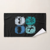 Skifahrer Wintersport Handtuch (Handtuch)