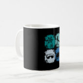 Skifahrer Wintersport Kaffeetasse (Vorderseite Links)