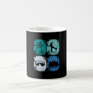 Skifahrer Wintersport Kaffeetasse