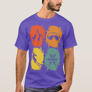 Skifahrer Wintersport T-Shirt