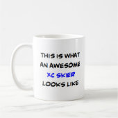Skifahrer xc, phantastisch kaffeetasse (Links)