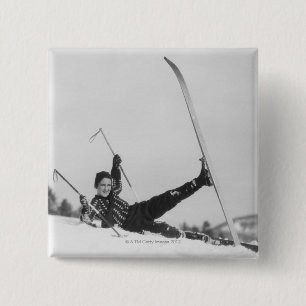 Skifahrerin 2 button