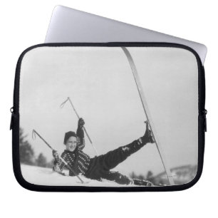 Skifahrerin 2 laptopschutzhülle