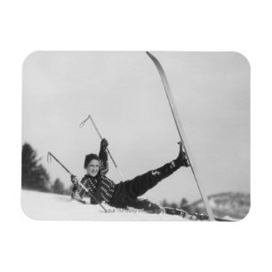 Skifahrerin 2 magnet
