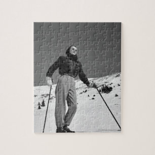 Skifahrerin Puzzle