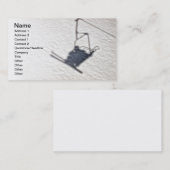 Skifahrerschatten Visitenkarte (Vorne/Hinten)