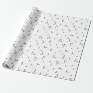 Skiferien Geschenkpapier