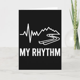 Skiferien Snowboard Herzschlag Mein Rhythmus Mount Karte