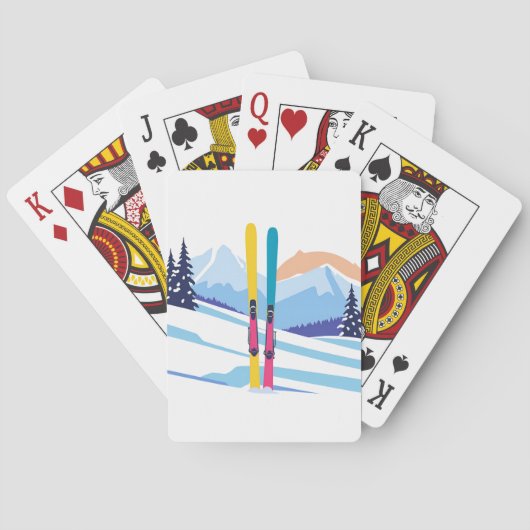 Skiferien Spielkarten (Rückseite)