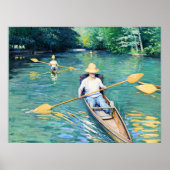 Skiffs, Kunstwerke von Gustave Caillebotte Poster (Vorne)