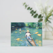 Skiffs, Kunstwerke von Gustave Caillebotte Postkarte (Stehend Vorderseite)