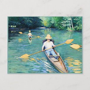 Skiffs, Kunstwerke von Gustave Caillebotte Postkarte