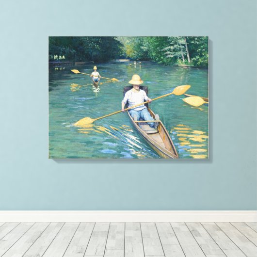 Skiffs Leinwanddruck (Insitu (Holzboden))